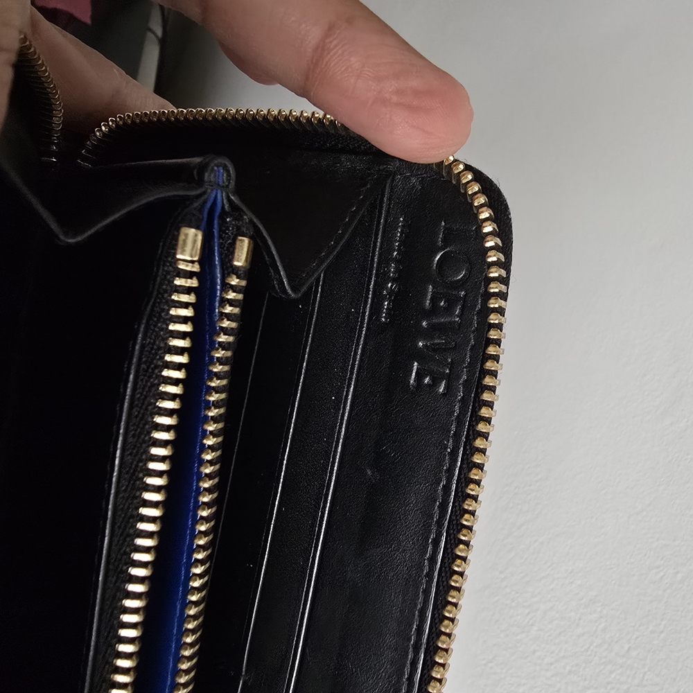 Loewe Black Wallet with Gold Accents - Picture 11 of 12